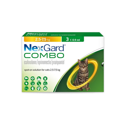 NexGard - נקסגארד קומבו לחתול 2.5 - 7.5 ק”ג