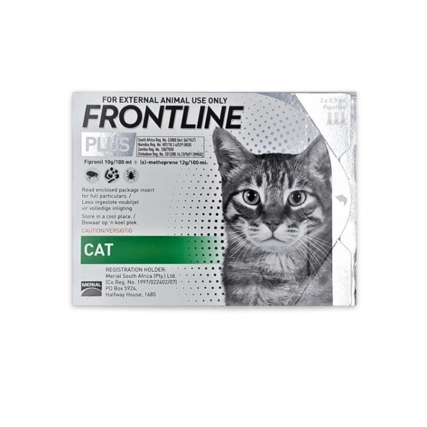 Фронтлайн — капли для профилактики блох и клещей у кошек.