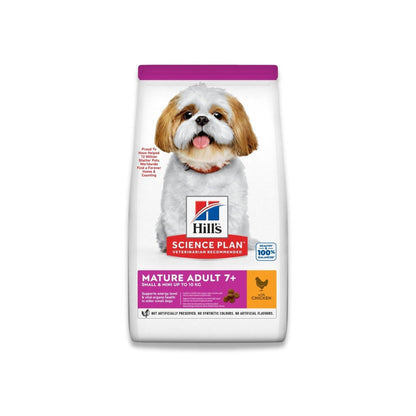 HILLS - הילס סניור לכלבים +7 גזע קטן מיני עוף 6 ק"ג מבצע 2 שקים רק ב-₪499