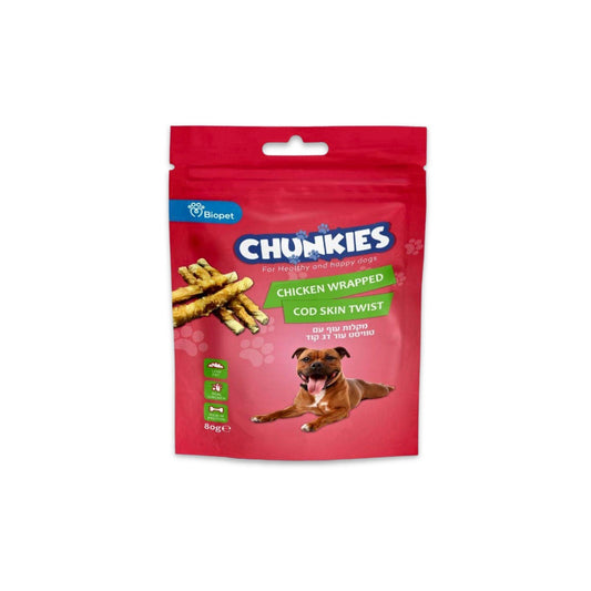 Chunkies Chunkies Тресковая закуска для собак 80 грамм