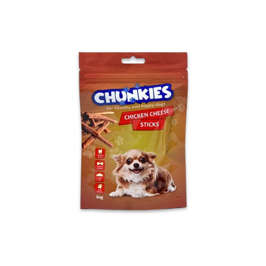 Chunkies Snack Chunkies куриные сырные палочки для собак 80 г
