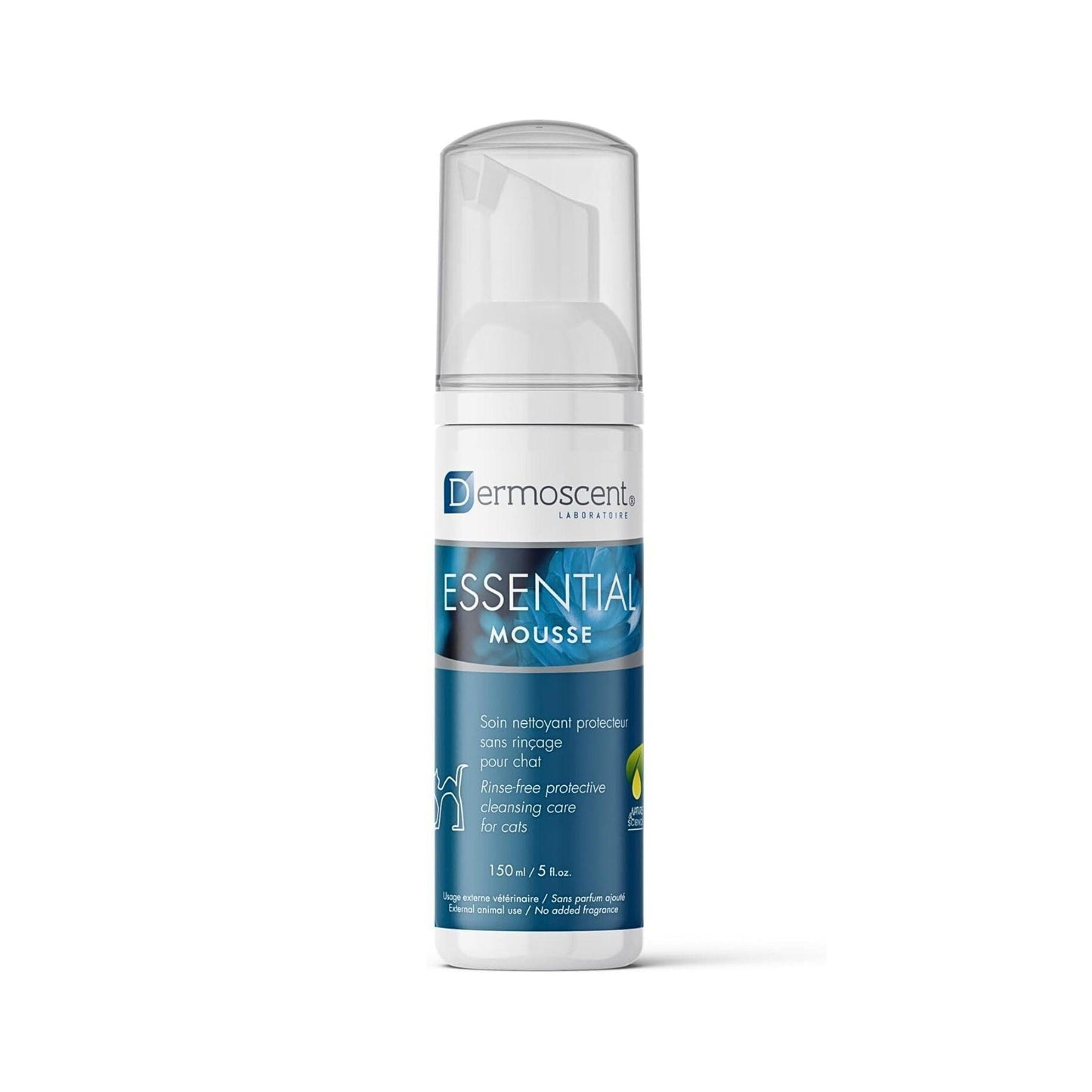 Dermoscent - שמפו מוס יבש לחתולים קצף ללא שטיפה 150 מ"ל