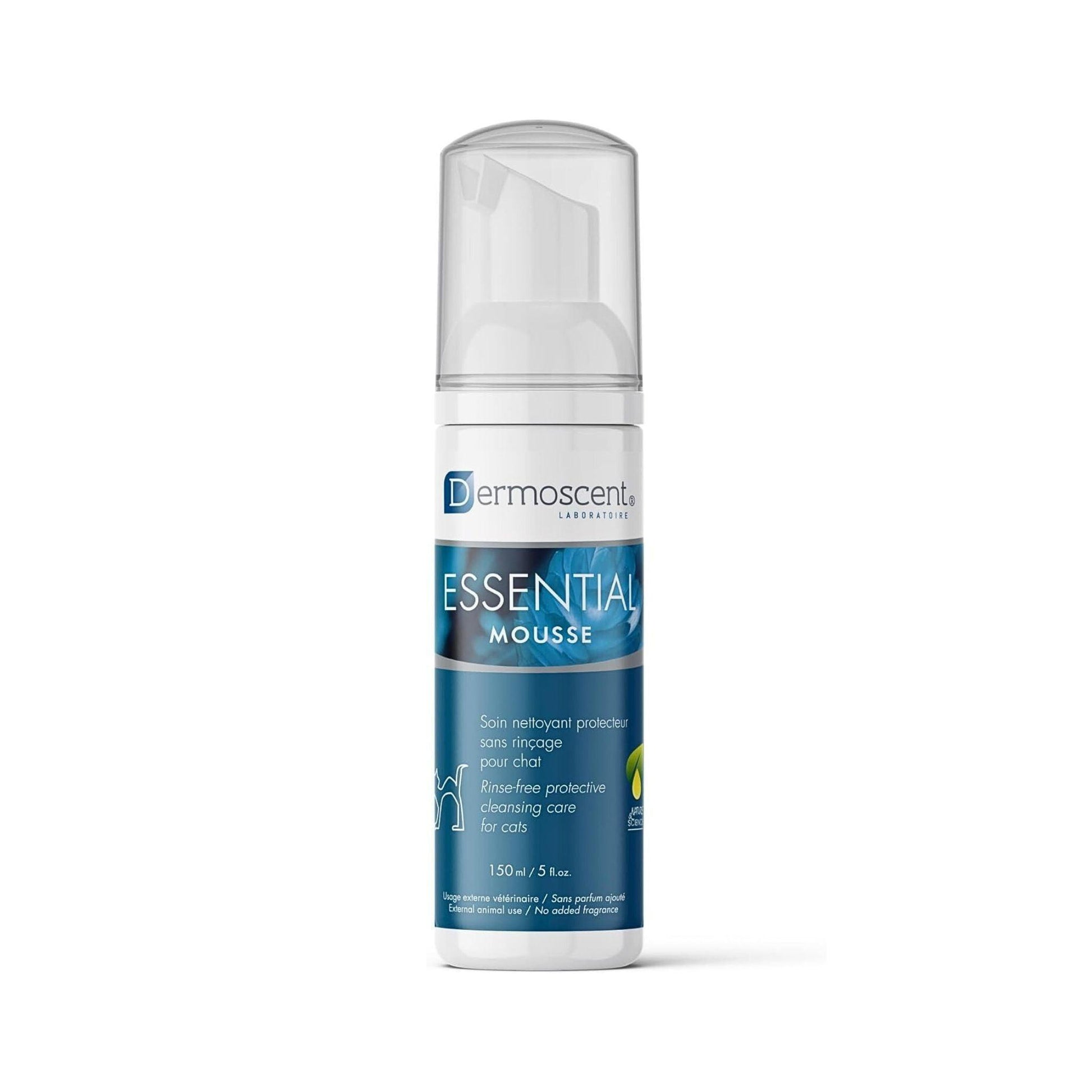 Dermoscent - שמפו מוס יבש לחתולים קצף ללא שטיפה 150 מ"ל