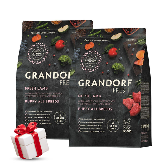 Свежая баранина GRANDORF, 10 кг, распродажа, 2 мешка + подарок.