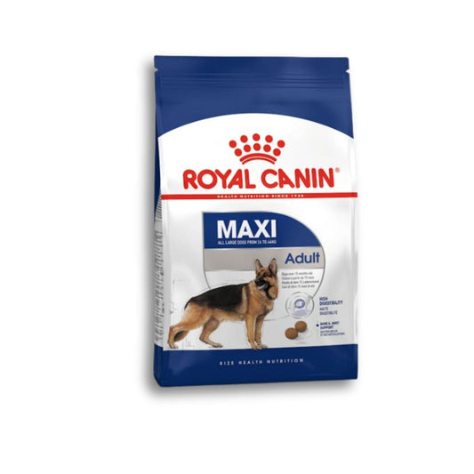 ROYAL CANIN Maxi Adult רויאל קנין מקסי אדולט אוכל לכלב בוגר 15 ק”ג
