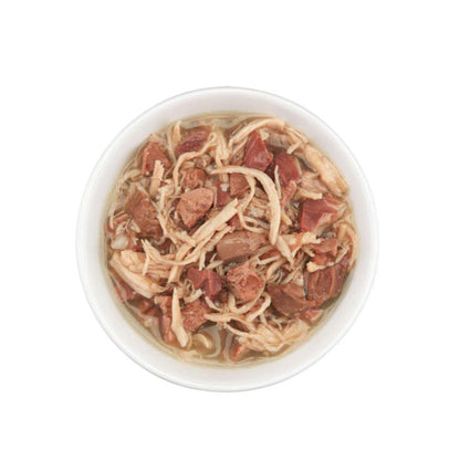 Schesir שזיר מעדן לחתולים עוף ובקר במרק 80 גרם