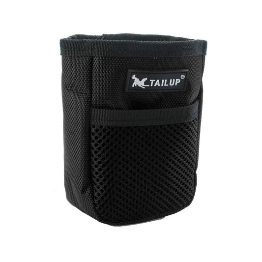 פאוץ’ חטיפים לאילוף לכלבים עם קליפס וחלוקה פנימית צבע שחור