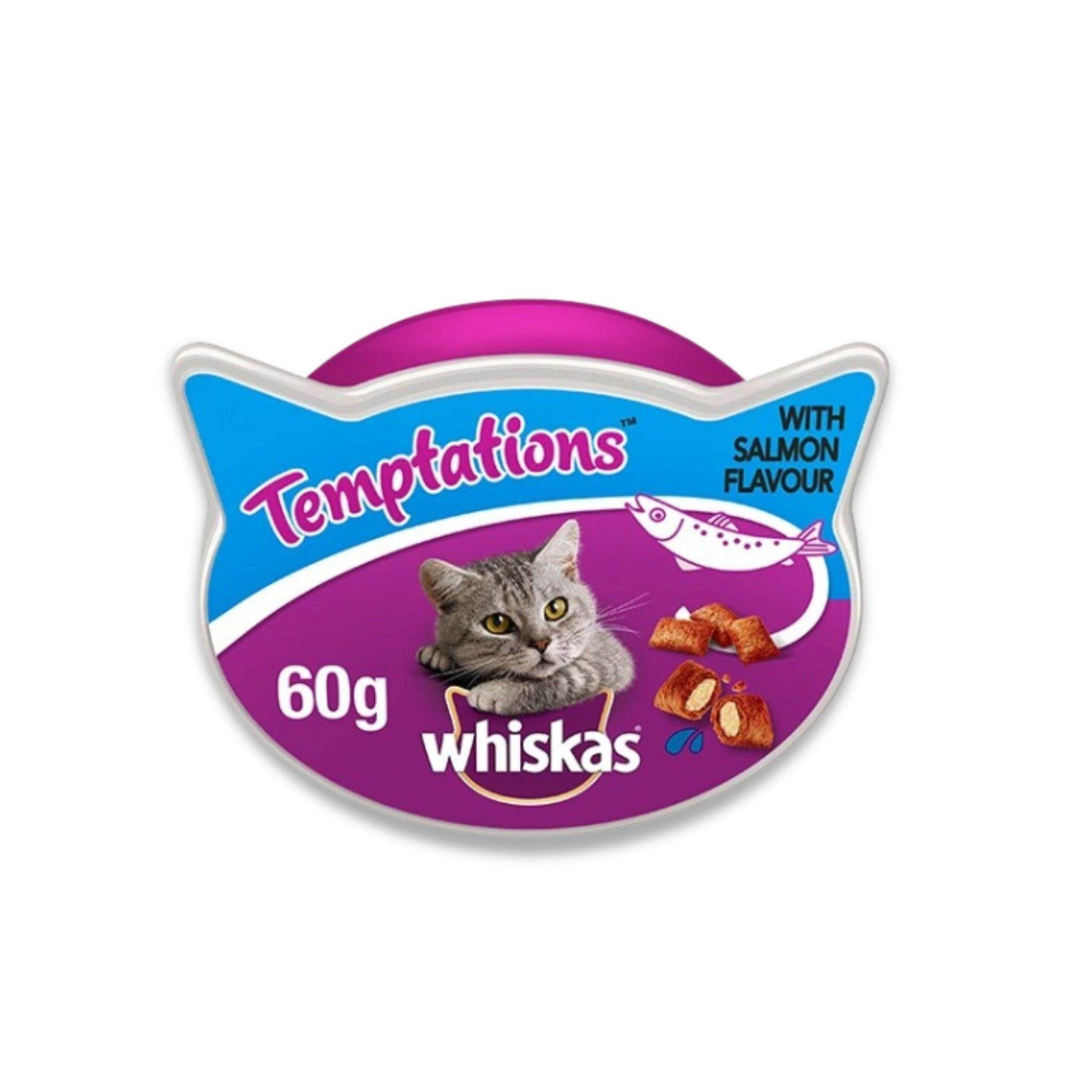 Whiskas חטיף ויסקס סלמון טמפטיישן 60 גרם - PetCart