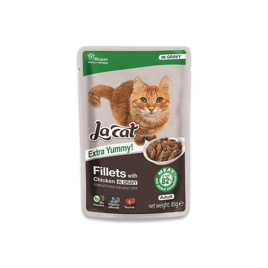 La Cat פאוץ' לה קט עוף ברוטב 85 גרם - PetCart