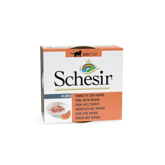 Schesir שזיר מעדן טונה עם פפאיה בג’לי לחתולים 75 גרם