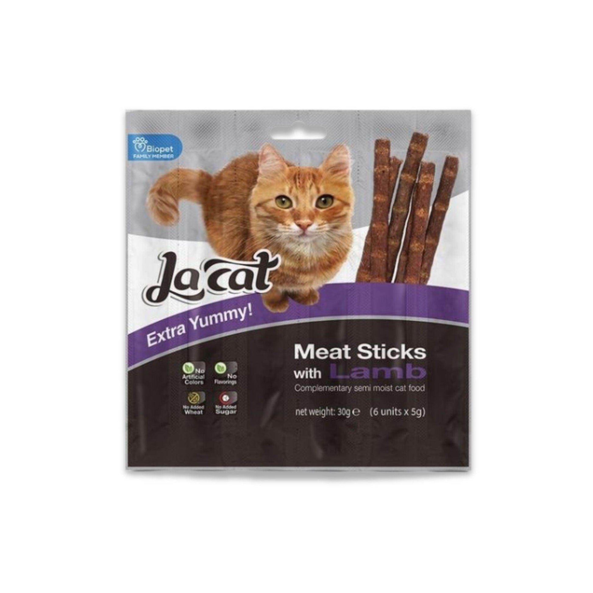 La Cat חטיף לה קט מקלות בשר עם כבש לחתול 30 גרם - PetCart