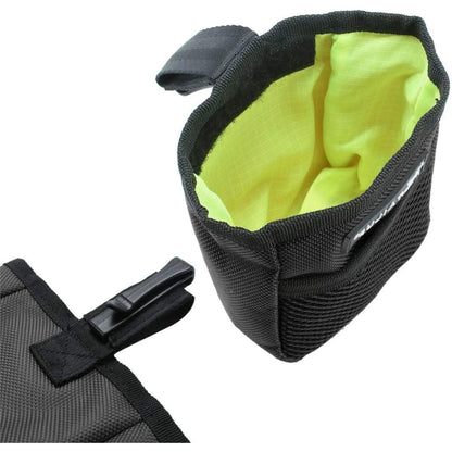 פאוץ’ חטיפים לאילוף לכלבים עם קליפס וחלוקה פנימית צבע שחור