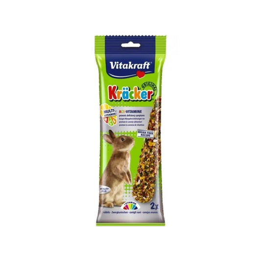 Vitakraft ויטאקראפט חטיף קרקרים דבש מולטי ויטמין לארנבים 112 גרם - PetCart