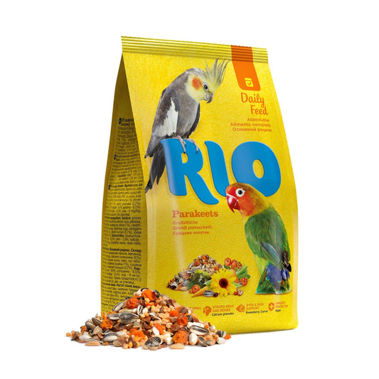 RIO אוכל מלא לציפורי אהבה וקוקטיילים 1 ק”ג