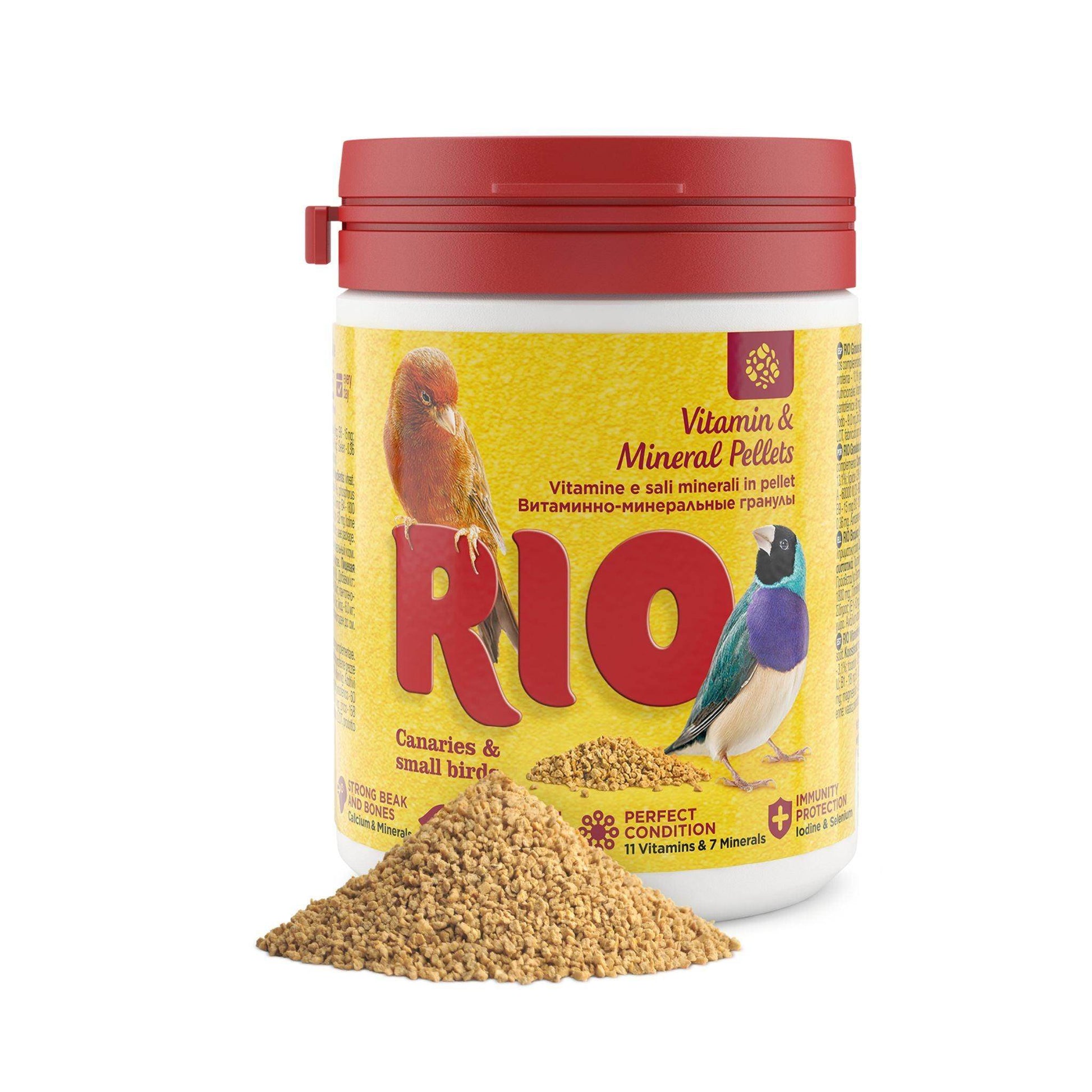 RIO ריו כופתיות ויטמינים ומינרלים לציפורים 120 גרם - PetCart