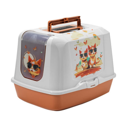 Закрытый кошачий туалет MODERNA, модели Indy и Louise, разработанный компанией Moderna.