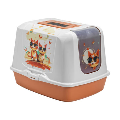 Закрытый кошачий туалет MODERNA, модели Indy и Louise, разработанный компанией Moderna.