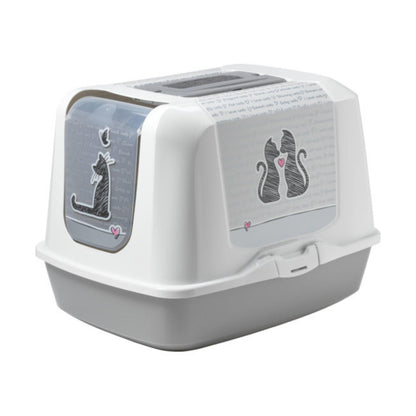 Закрытый кошачий туалет MODERNA, модель Cat In Love, дизайн Moderna.