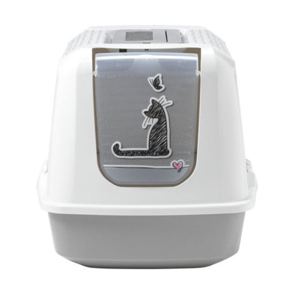 Закрытый кошачий туалет MODERNA, модель Cat In Love, дизайн Moderna.