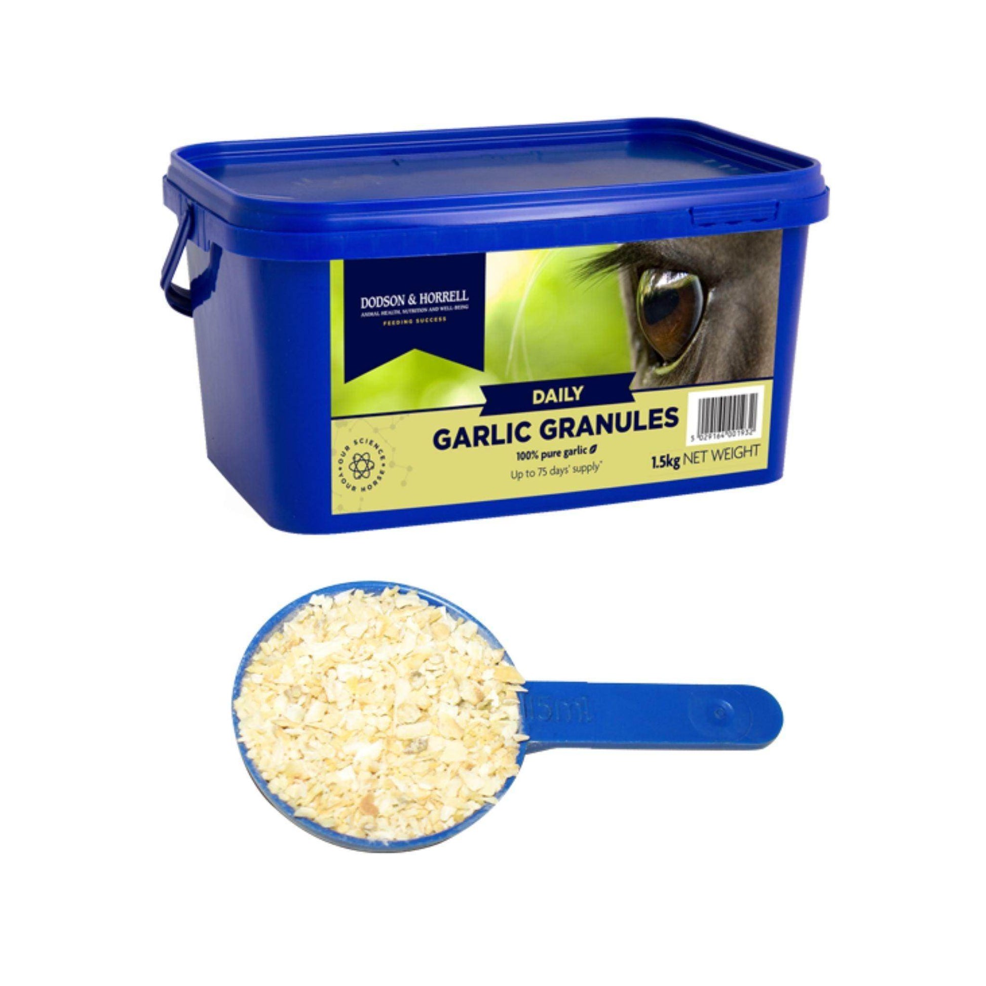 DODSON & HORRELL GARLIC GRANULES דודסון והורל תוסף תזונה לסוסים גרגירי שום 1.5 ק”ג - PetCart