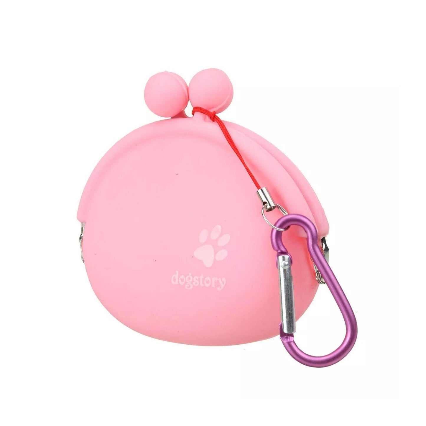 פאוץ' חטיפים לכלבים סיליקון עם מגנט צבע ורוד