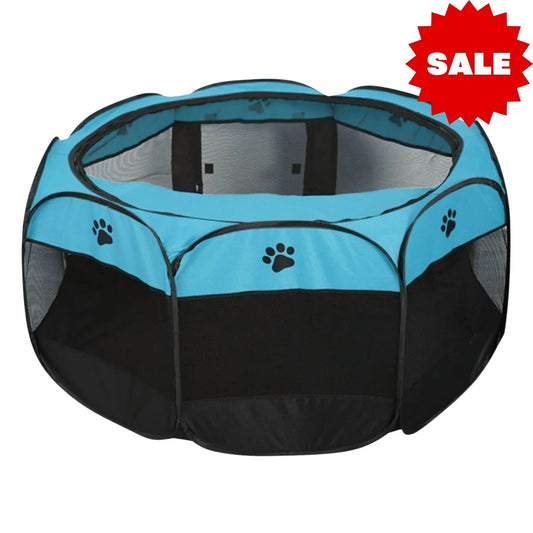 כלוב בד מתקפל כחול