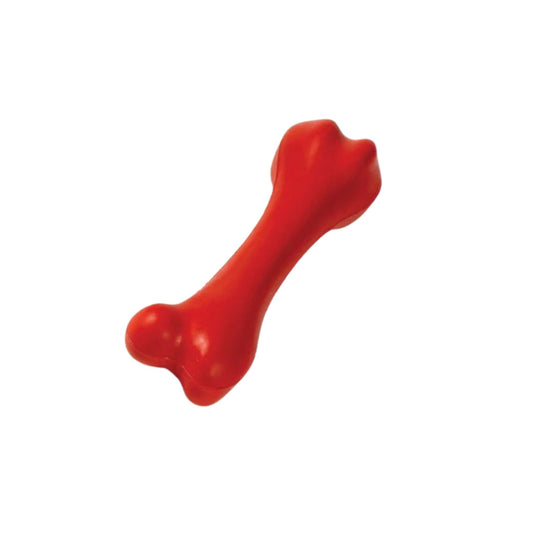 Большая резиновая игрушка в виде косточки для собак Hoofie, случайный цвет.