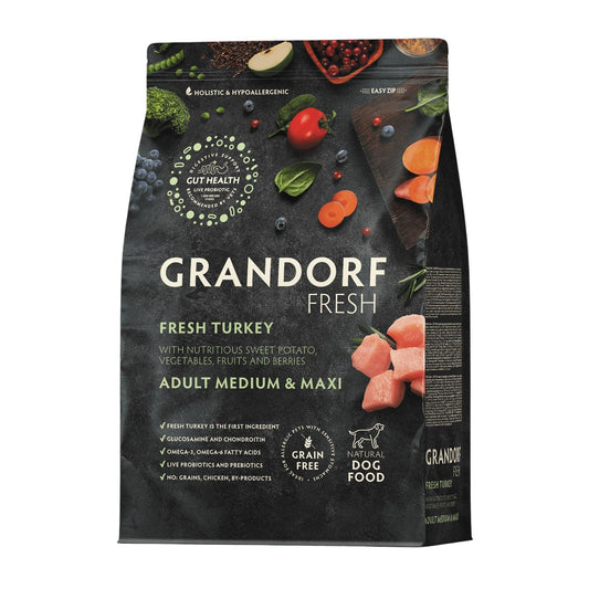 GRANDORF Fresh Turkey для взрослых собак средних и крупных пород 10 кг гипоаллергенный