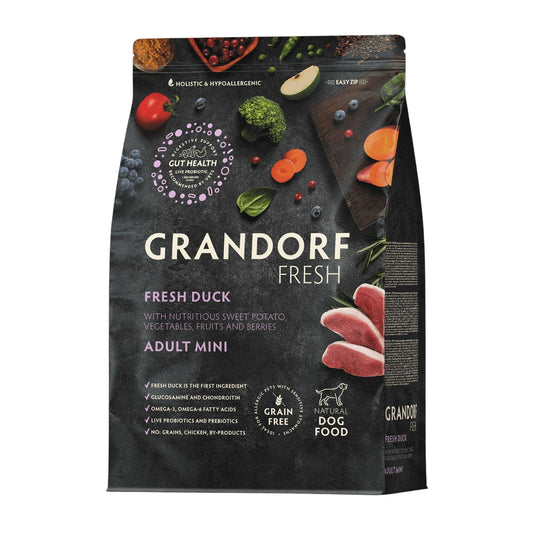 GRANDORF Fresh Duck Mini Grandorf Fresh Duck для взрослых собак мелких пород 3 кг Гипоаллергенный