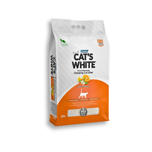 CAT'S WHITE 10L חול קטס וויט לחתולים בניתוח תפוז
