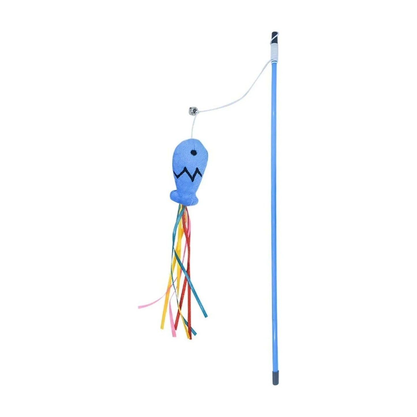 חכת צעצוע לחתול עם דג