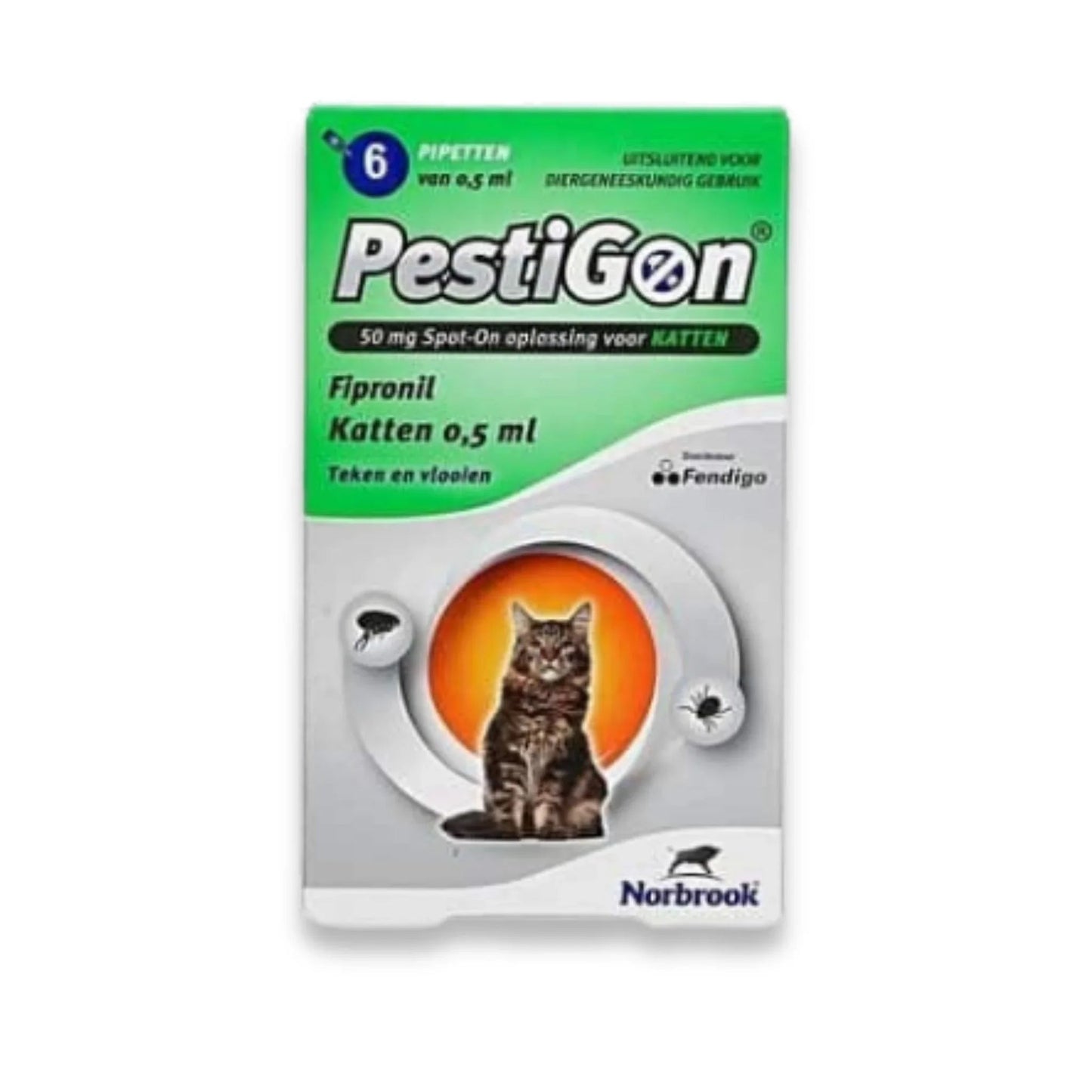 Pestigon פסטיגון אמפולות נגד פרעושים וקרציות לחתולים 6 יחידות