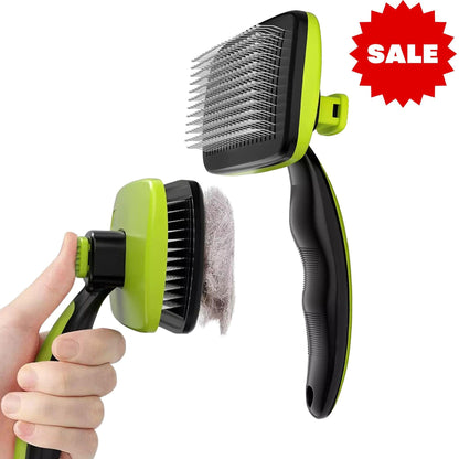 Расческа для удаления волос с кнопкой 