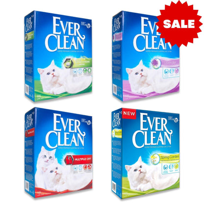 EVER CLEAN חול אברקלין לחתולים מבצע 4 ב-₪369 חול 40 ליטר