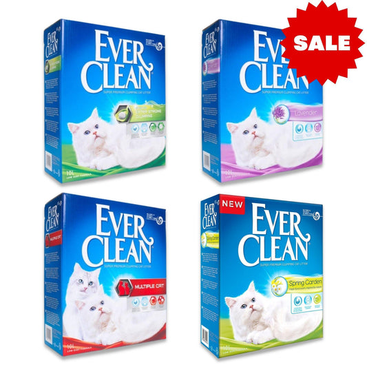 EVER CLEAN חול אברקלין לחתולים מבצע 4 ב-₪369 חול 40 ליטר