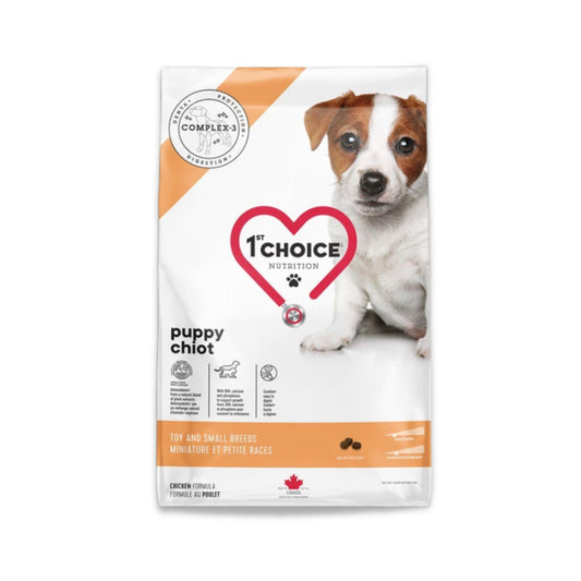 First Choice - פירסט צ'ויס מזון לכלבים גורים מגזע קטן מיני עוף 5 ק"ג
